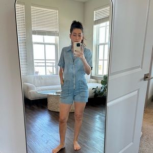 Everlane Denim Short Coveralls